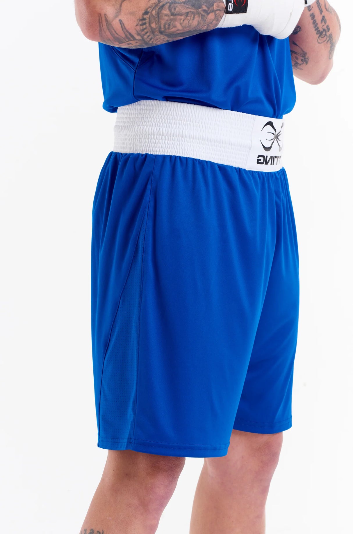 Sting Mettle Adult Boxing Shorts Blue