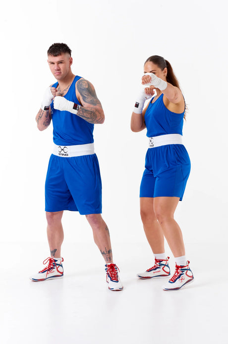 Sting Mettle Adult Boxing Shorts Blue