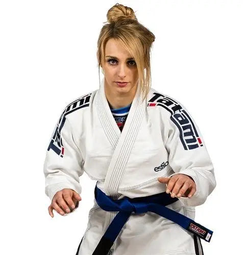 Tatami Estilo 5.0 Ladies BJJ Gi - White Blue tatami