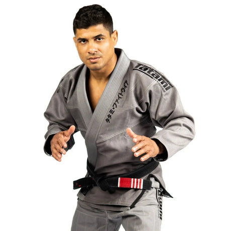 Tatami Estilo Black Label Gi - Black on Grey Tatami