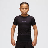 Tatami Kids Noir Black Short Sleeve Rash Guard