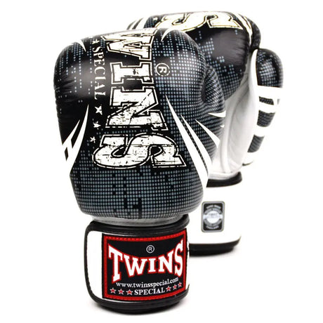 Twins Black-White Boxing Gloves Twins Special