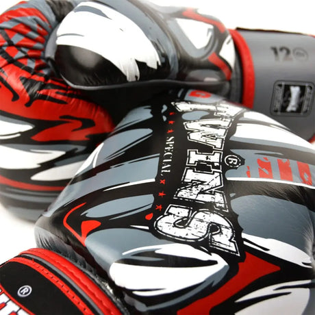 Twins Grey-Red Demon Boxing Gloves Twins Special