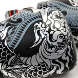 Twins Black-Silver Nagas Boxing Gloves Twins Special