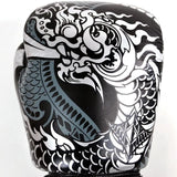 Twins Black-Silver Nagas Boxing Gloves Twins Special