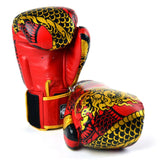 Twins Black-Silver Nagas Boxing Gloves Twins Special