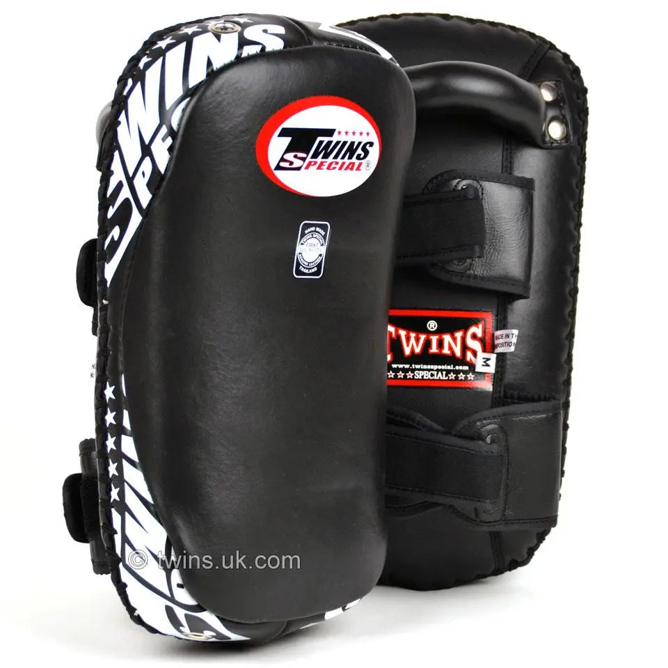 Twins Special Black Curved Thai Kick Pads Twins Special