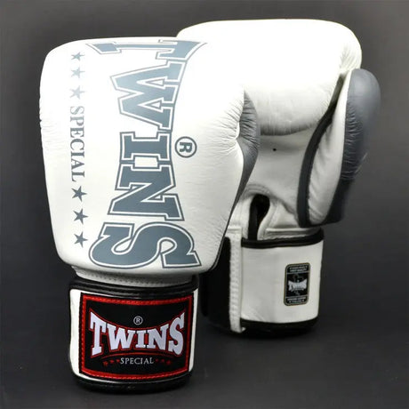 Twins Special Light White-Grey 2-Tone Boxing Gloves Twins Special