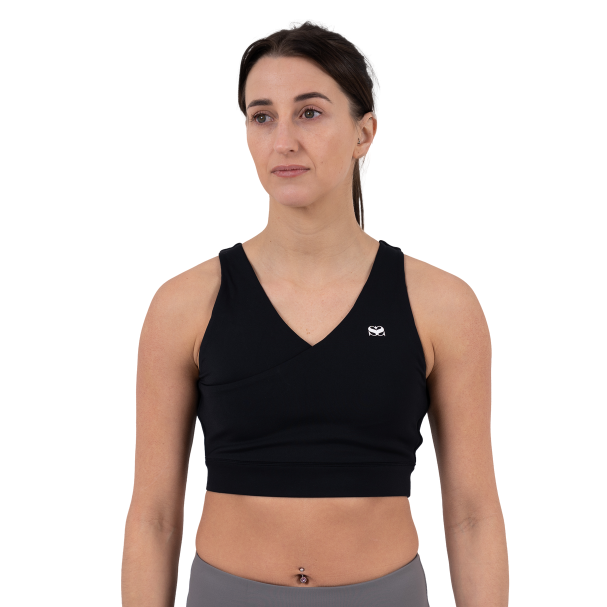 Scramble Hearts Sports Bra - Black