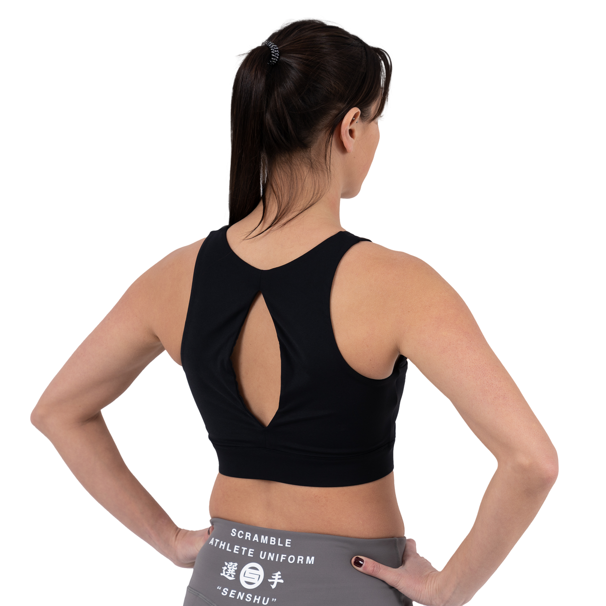 Scramble Hearts Sports Bra - Black