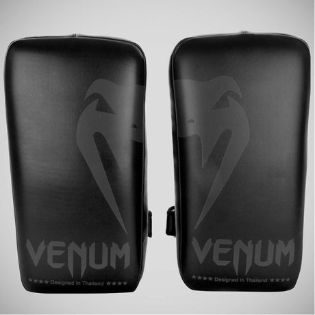 Black/Black Venum Giant Kick Pads - Fight Co