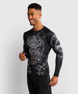 Venum Gladiator 5.0 Men's Long Sleeve Rash Guard - Black/Silver