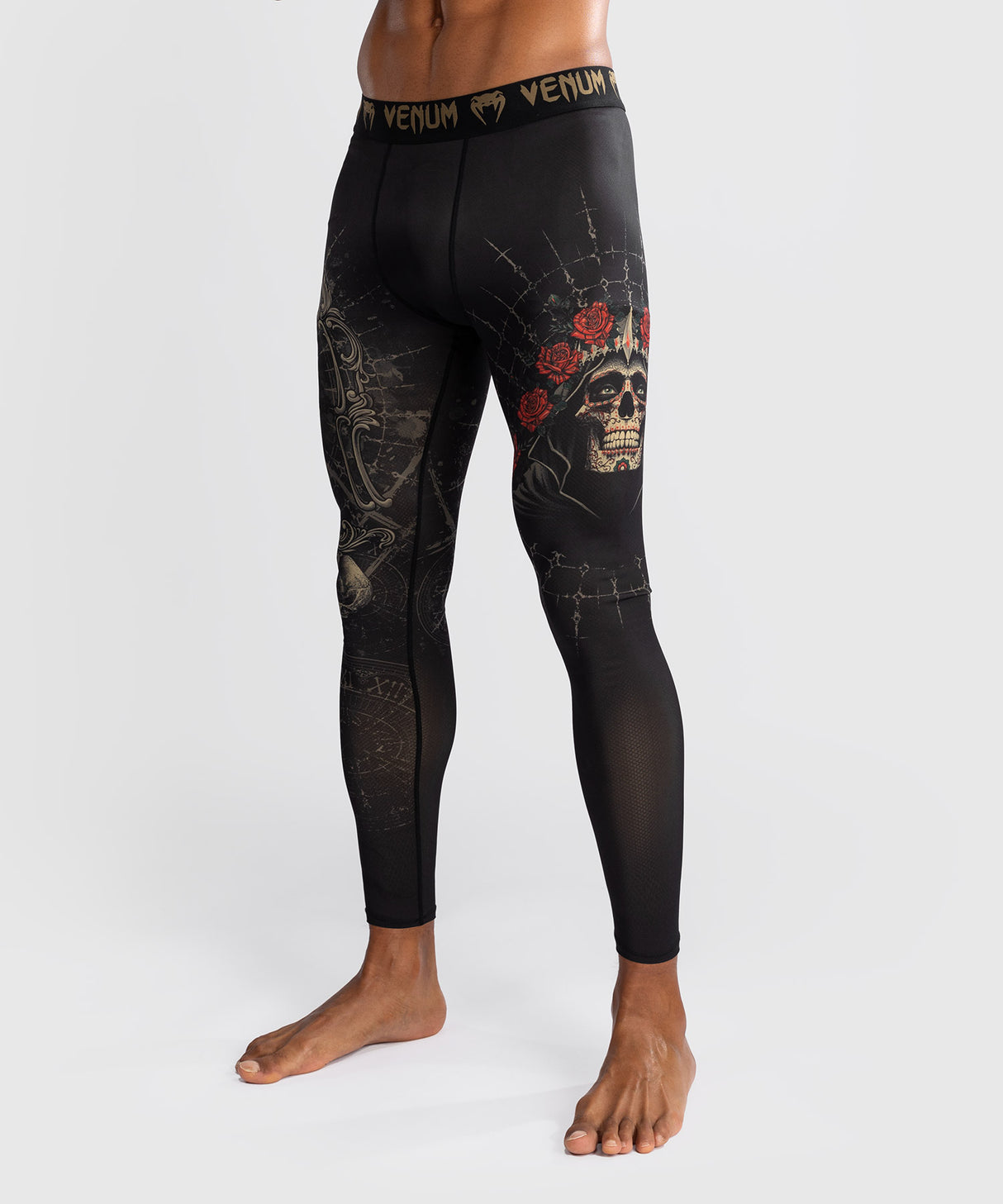 Venum Santa Muerte 5.0 Men’s Spats - Deep Black/Gold