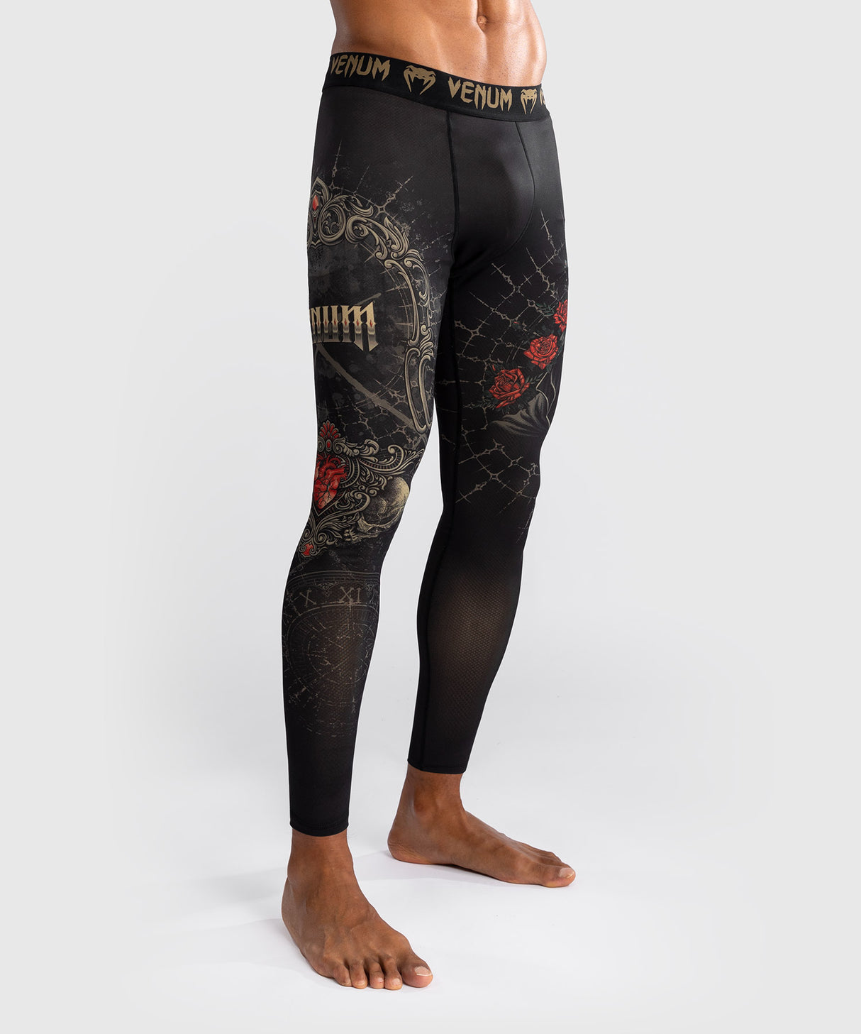 Venum Santa Muerte 5.0 Men’s Spats - Deep Black/Gold