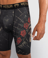 Venum Santa Muerte 5.0 Men’s Vale Tudo Shorts - Deep Black/Gold