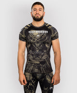 Venum Invader Short Sleeve Rash Guard - Black/Sand