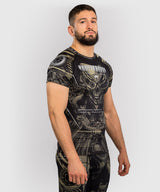 Venum Invader Short Sleeve Rash Guard - Black/Sand