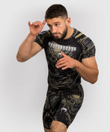 Venum Invader Short Sleeve Rash Guard - Black/Sand