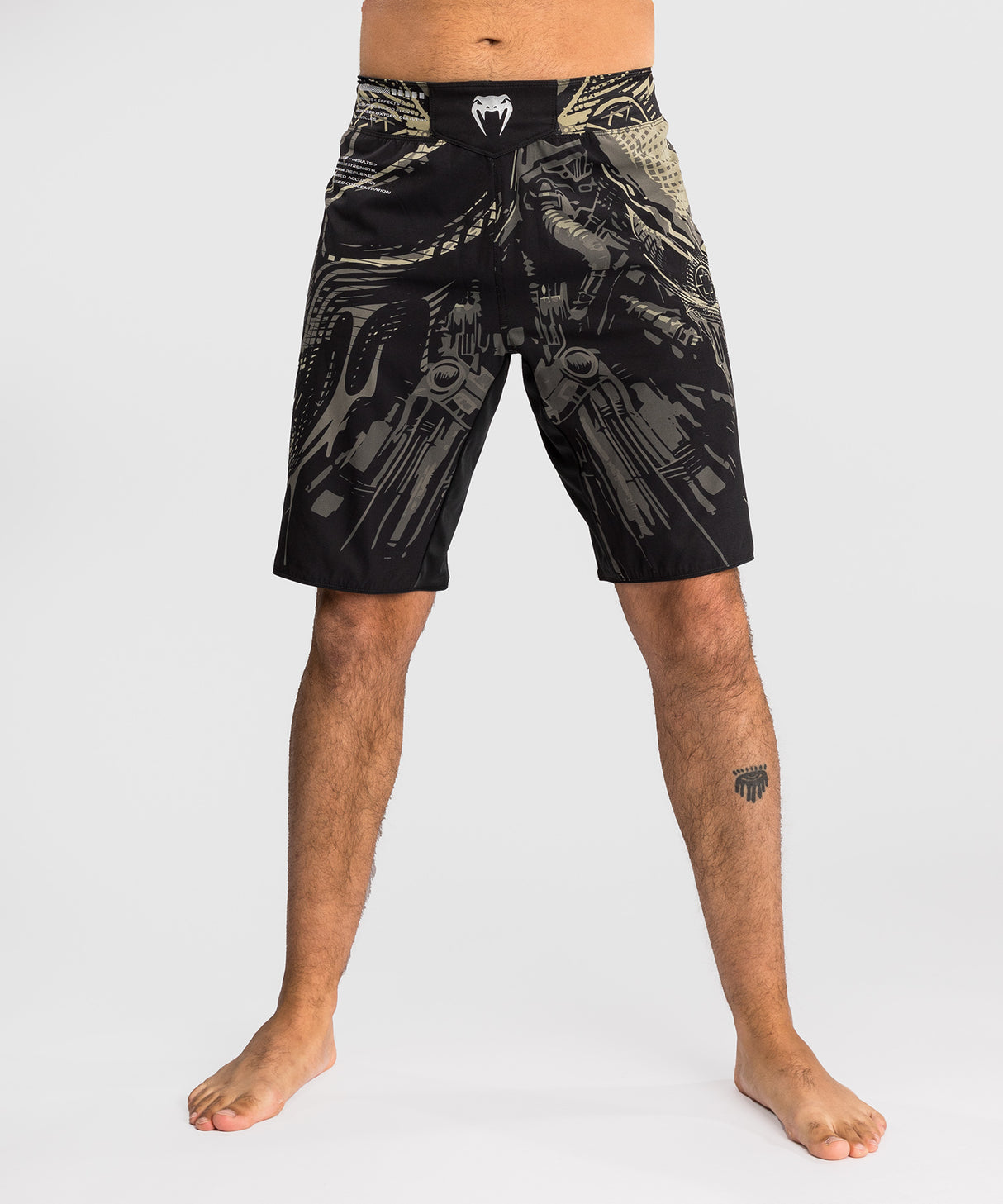 Venum Invader Fight Shorts - Black/Sand