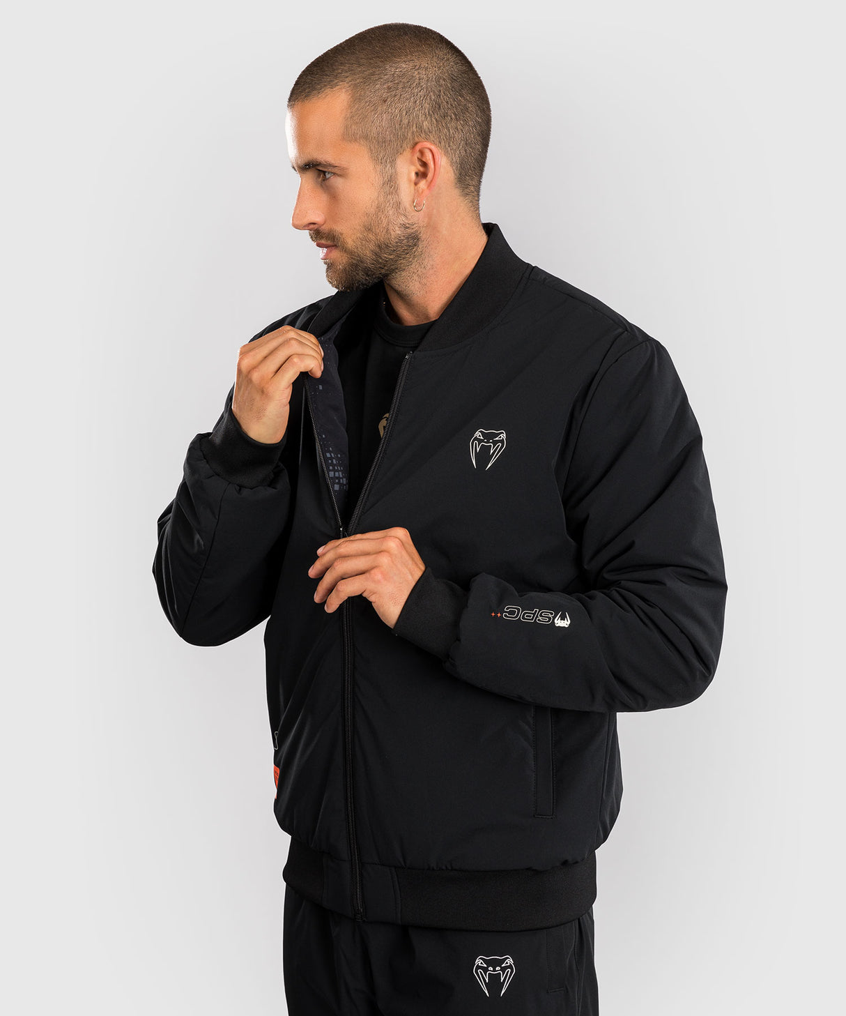 Venum Eclipse Bomber Jacket - Black/Ivory