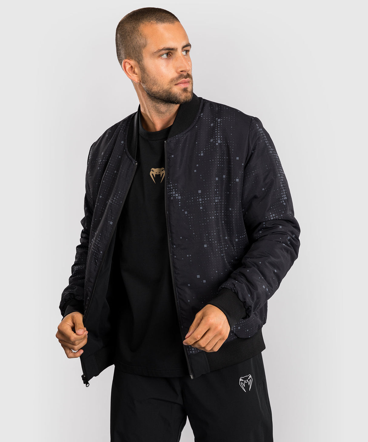 Venum Eclipse Bomber Jacket - Black/Ivory