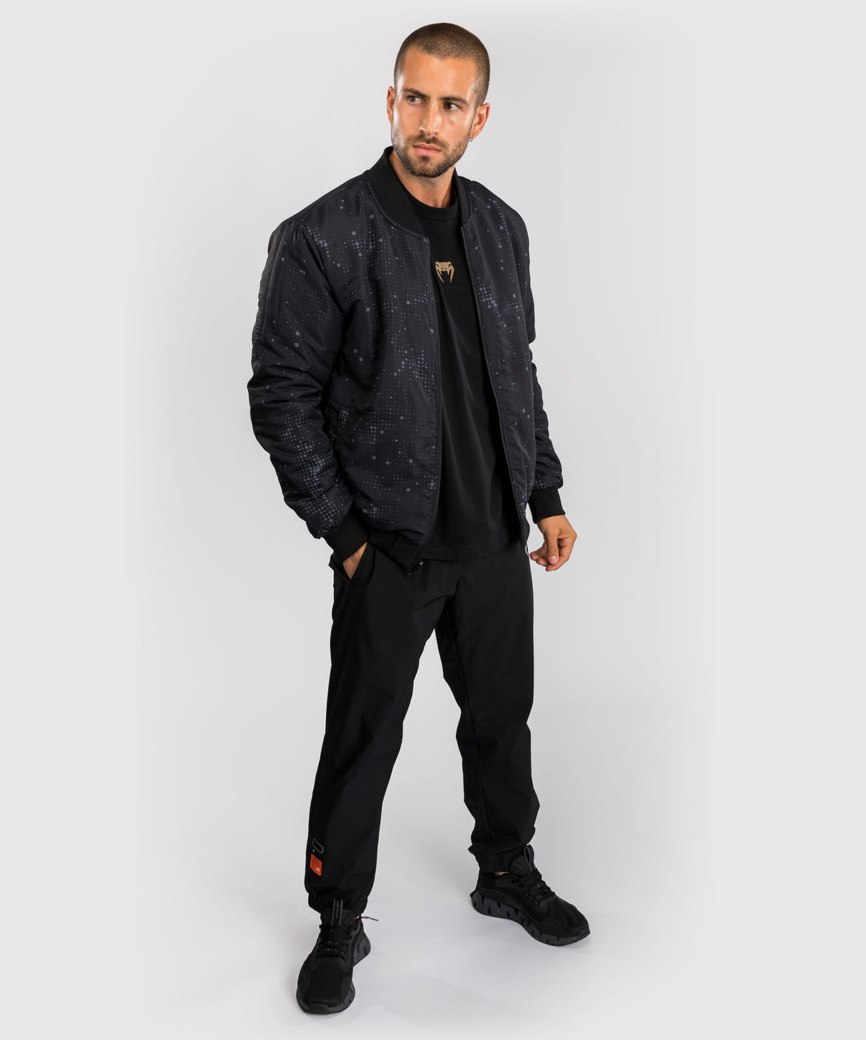 Venum Eclipse Bomber Jacket - Black/Ivory