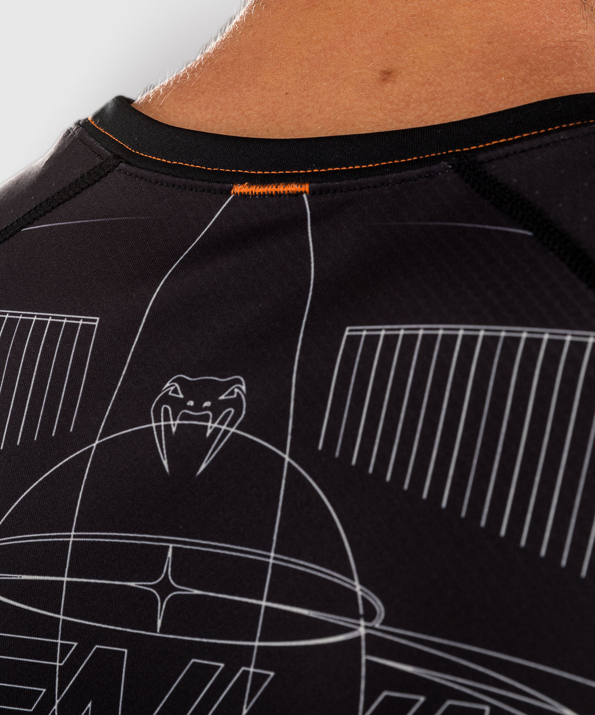 Venum Eclipse Short Sleeve Rash Guard - Black/Ivory