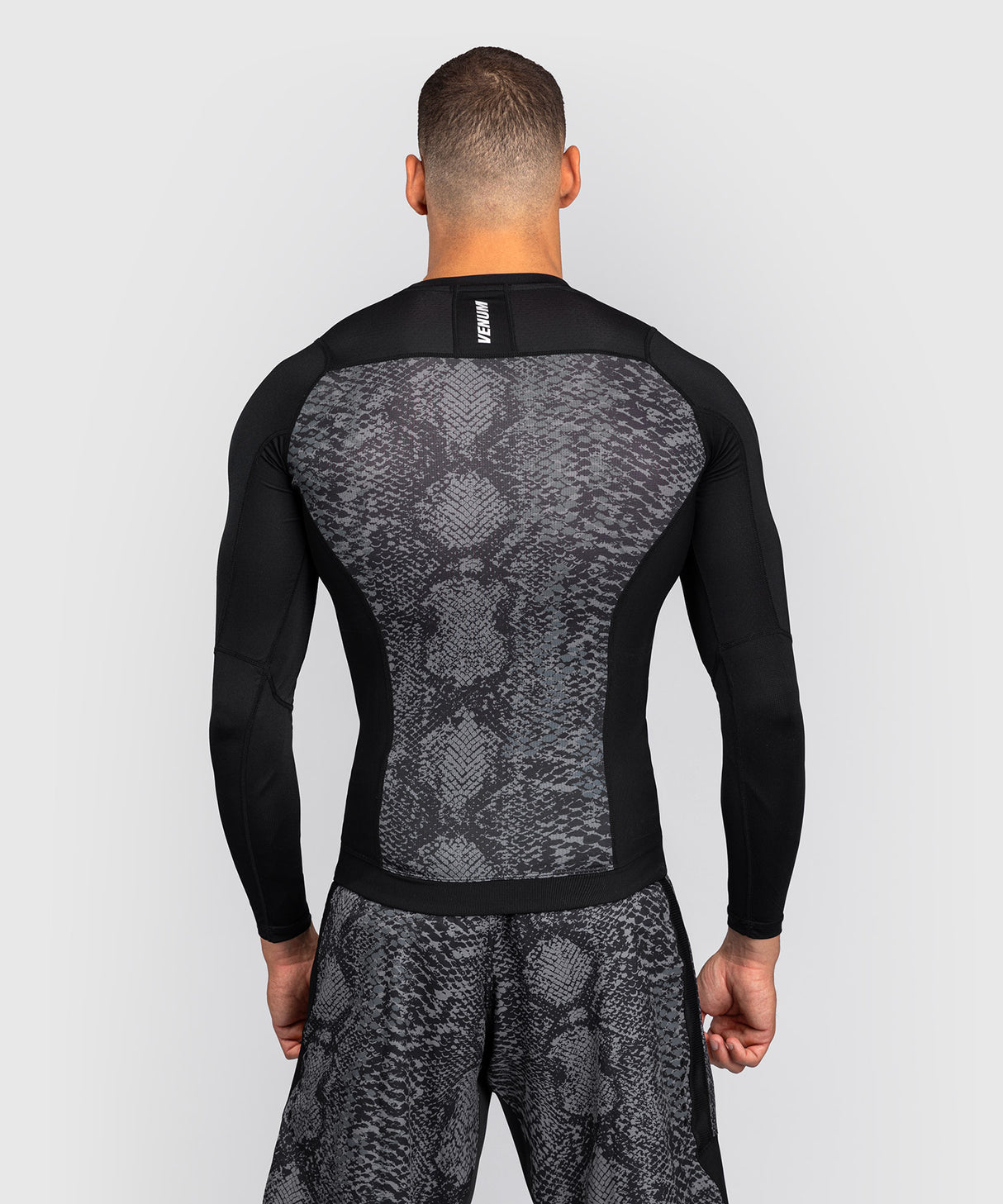 Venum G-Fit Scales Men's Long Sleeve Rash Guard - Black/Grey