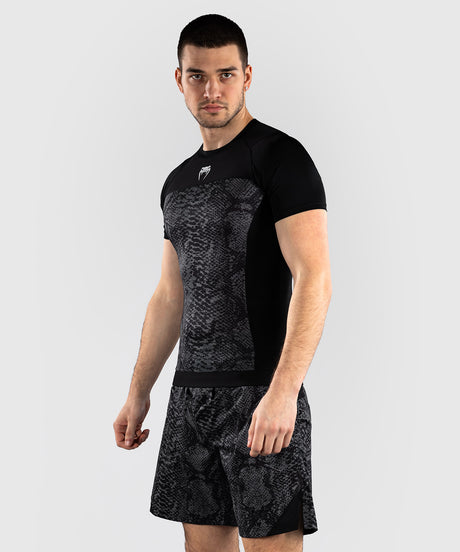 Venum G-Fit Scales Men's Short Sleeve Rash Guard - Black/Grey
