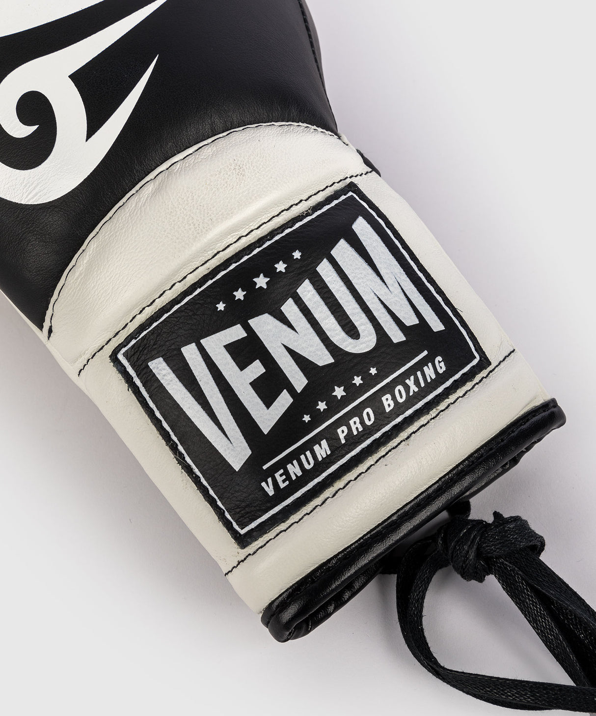 Venum Giant 2.0 Mike Tyson Pro Boxing Gloves with Laces - Deep Black/Optical White