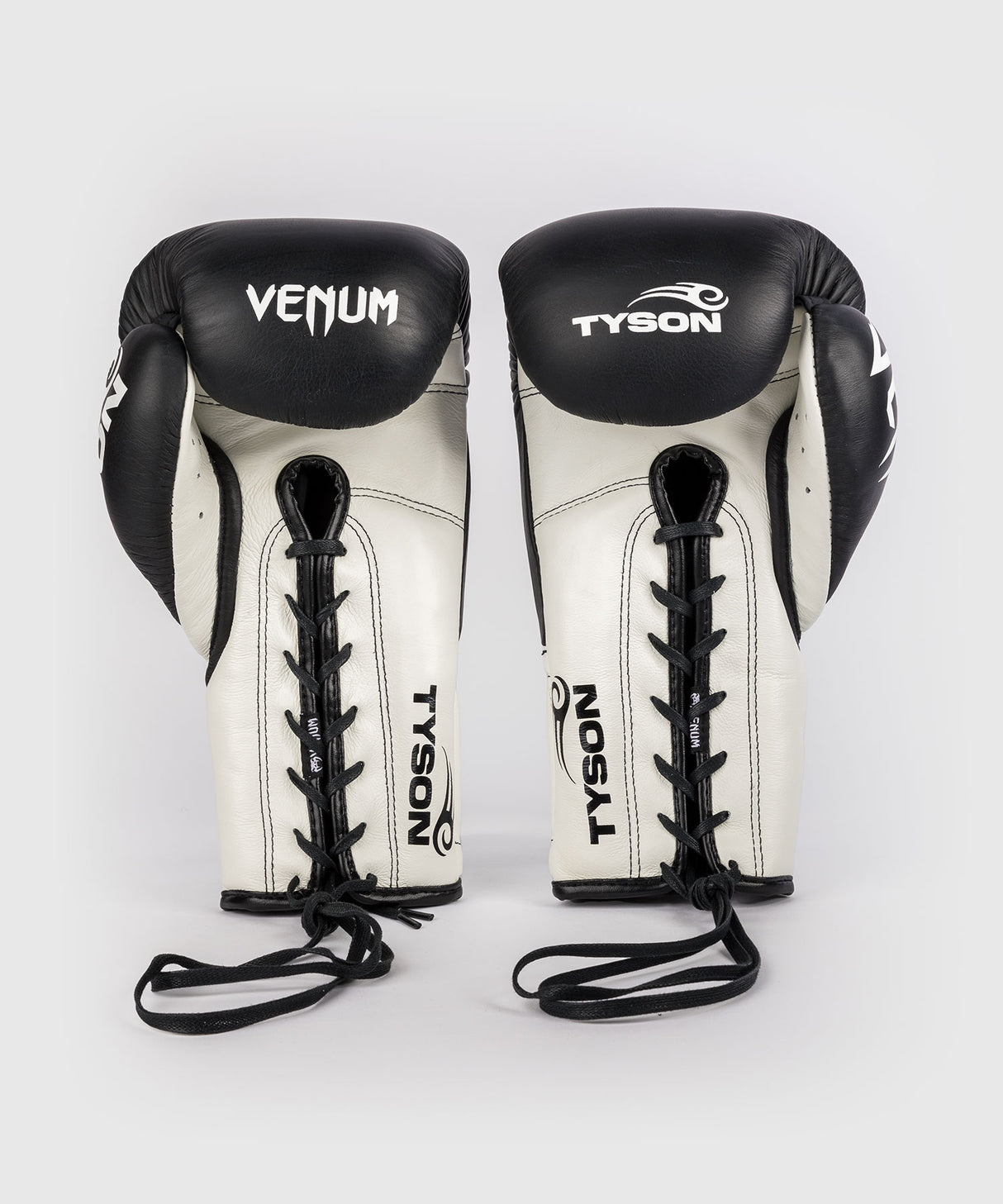 Venum Giant 2.0 Mike Tyson Pro Boxing Gloves with Laces - Deep Black/Optical White