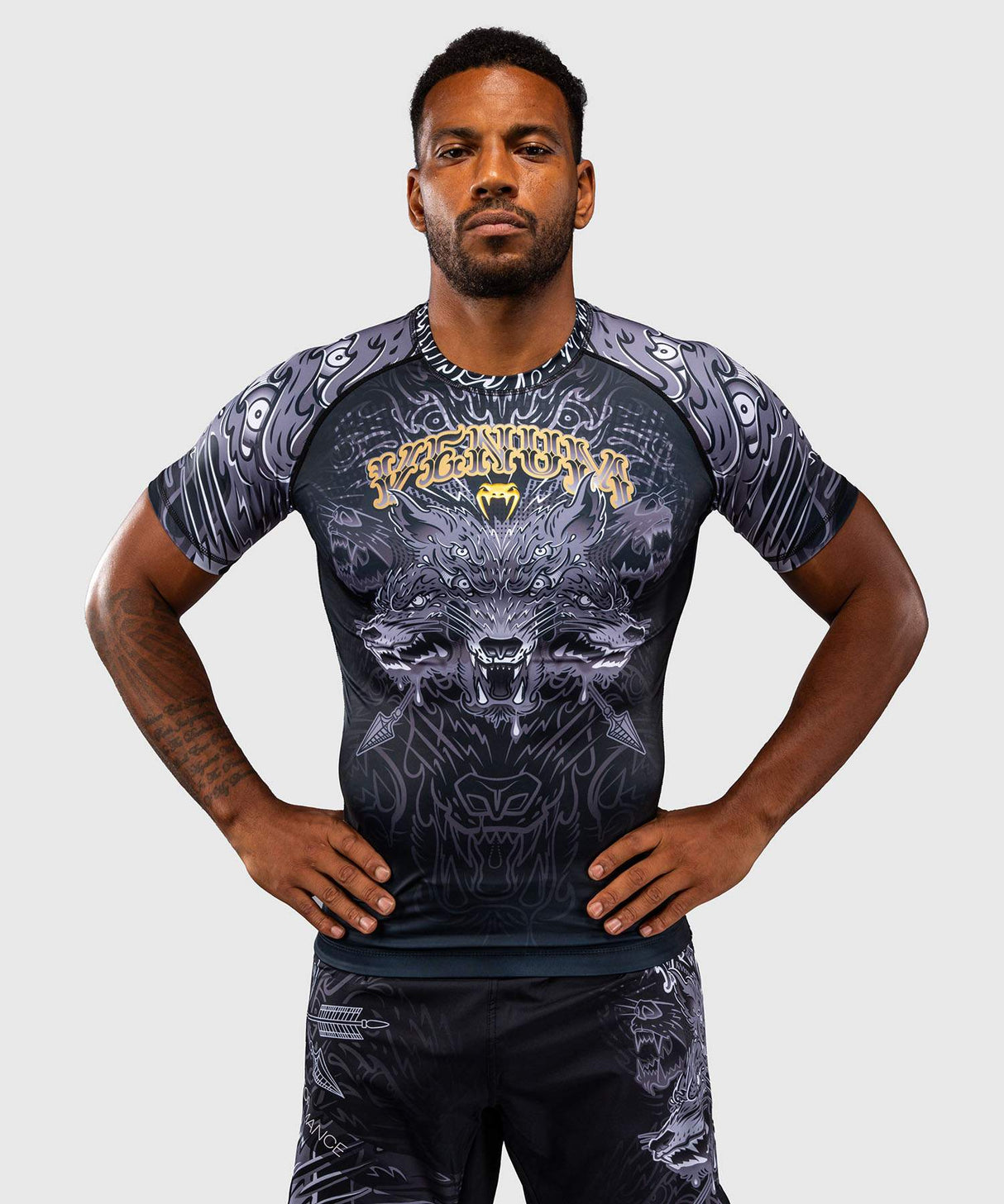 Venum Wolf Atak Men's Short Sleeve Rash Guard