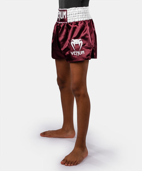 Venum Classic Kids Muay Thai Shorts - Burgundy 