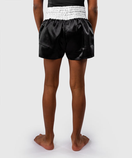 Venum Classic Kids Muay Thai Shorts - Black/White