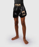 Venum Classic Kids Muay Thai Shorts - Black/Gold