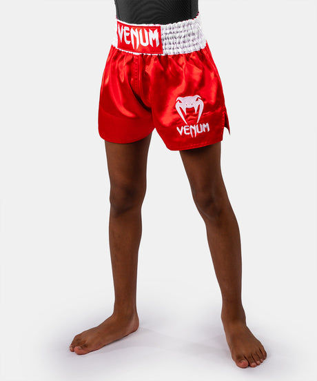 Venum Classic Kids Muay Thai Shorts - Red
