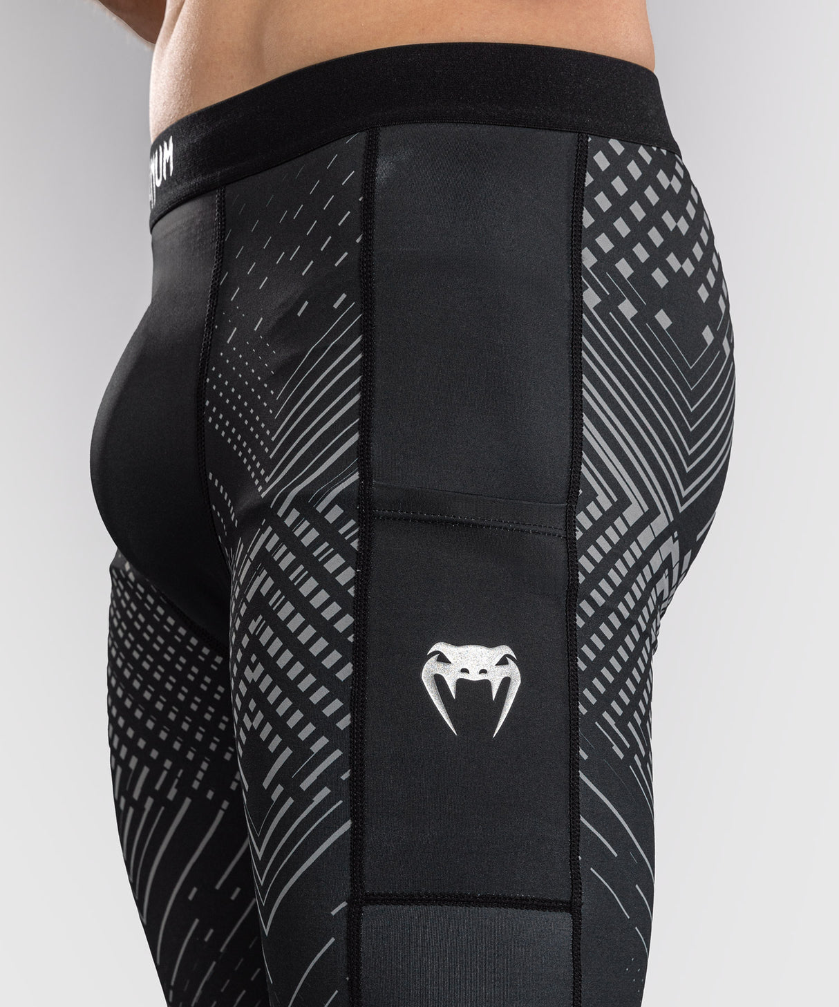Venum Midnight Fury Spats - Black/Grey/Silver