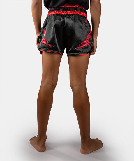 Venum Attack Kids Muay Thai Shorts - Black/Red