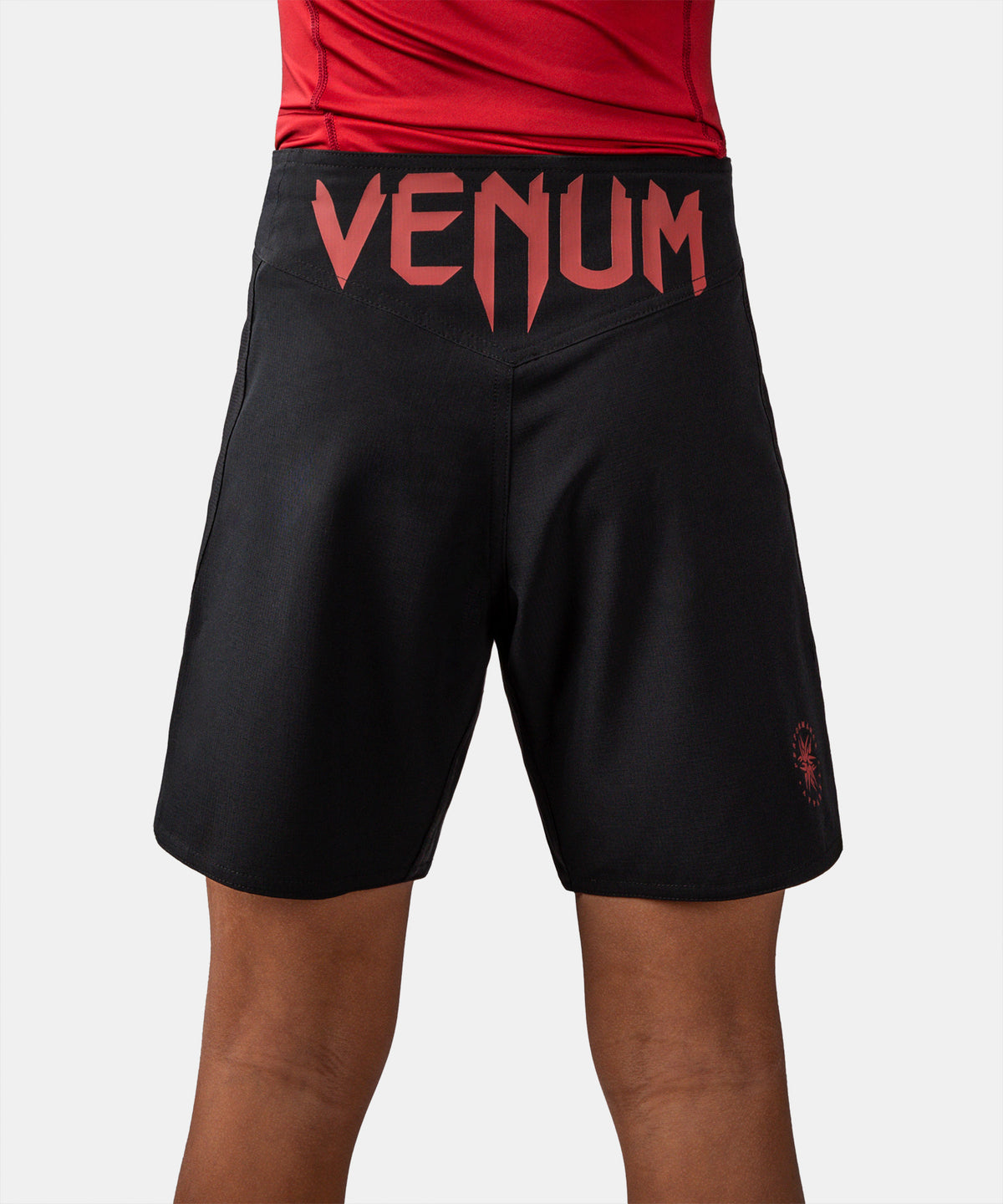 Venum Attack Kids Fight Shorts - Black/Red