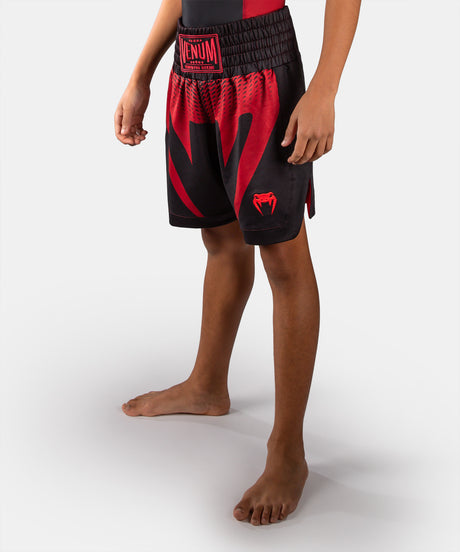 Venum Attack Kids Boxing Shorts - Black/Red