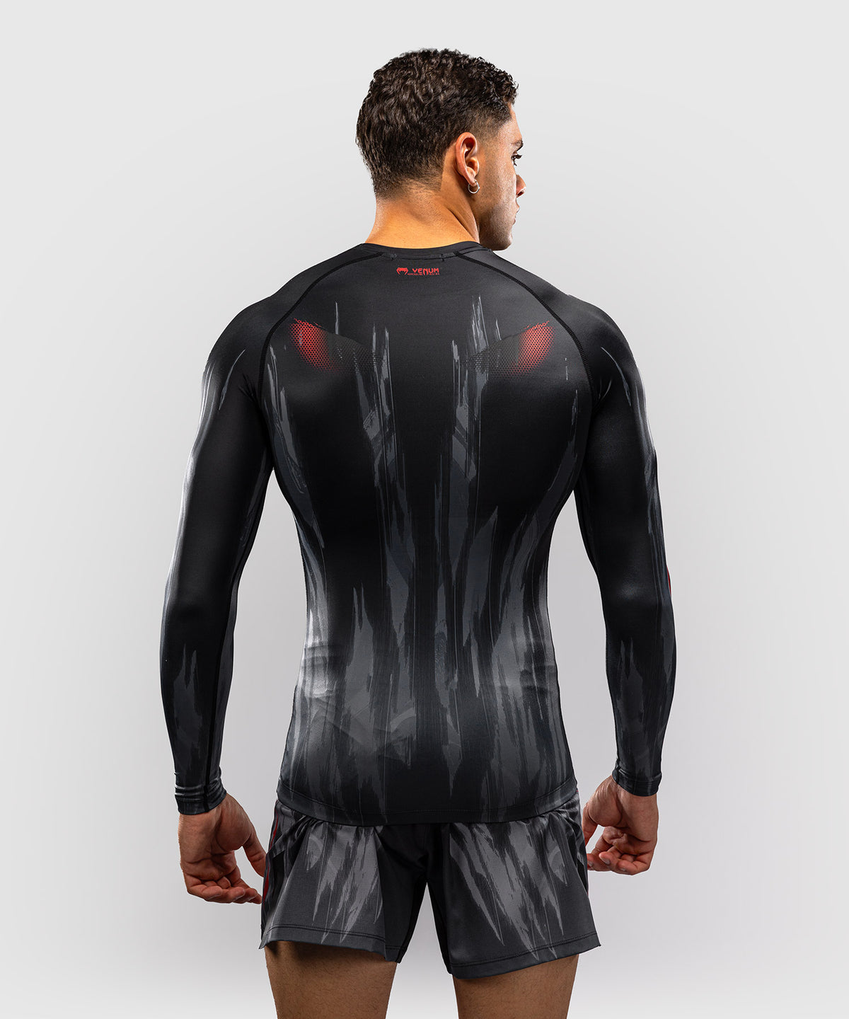 Venum Demon Long Sleeve Rash Guard - Black/Grey