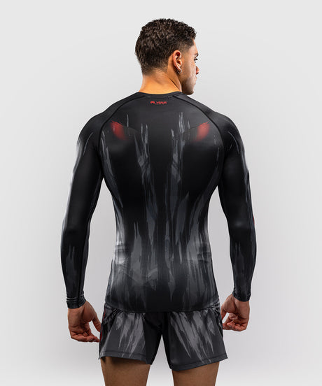 Venum Demon Long Sleeve Rash Guard - Black/Grey