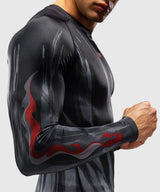 Venum Demon Long Sleeve Rash Guard - Black/Grey