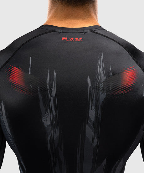 Venum Demon Long Sleeve Rash Guard - Black/Grey