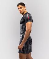 Venum Demon Short Sleeve Rash Guard - Black/Grey