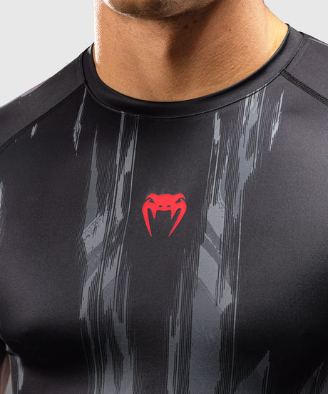 Venum Demon Short Sleeve Rash Guard - Black/Grey