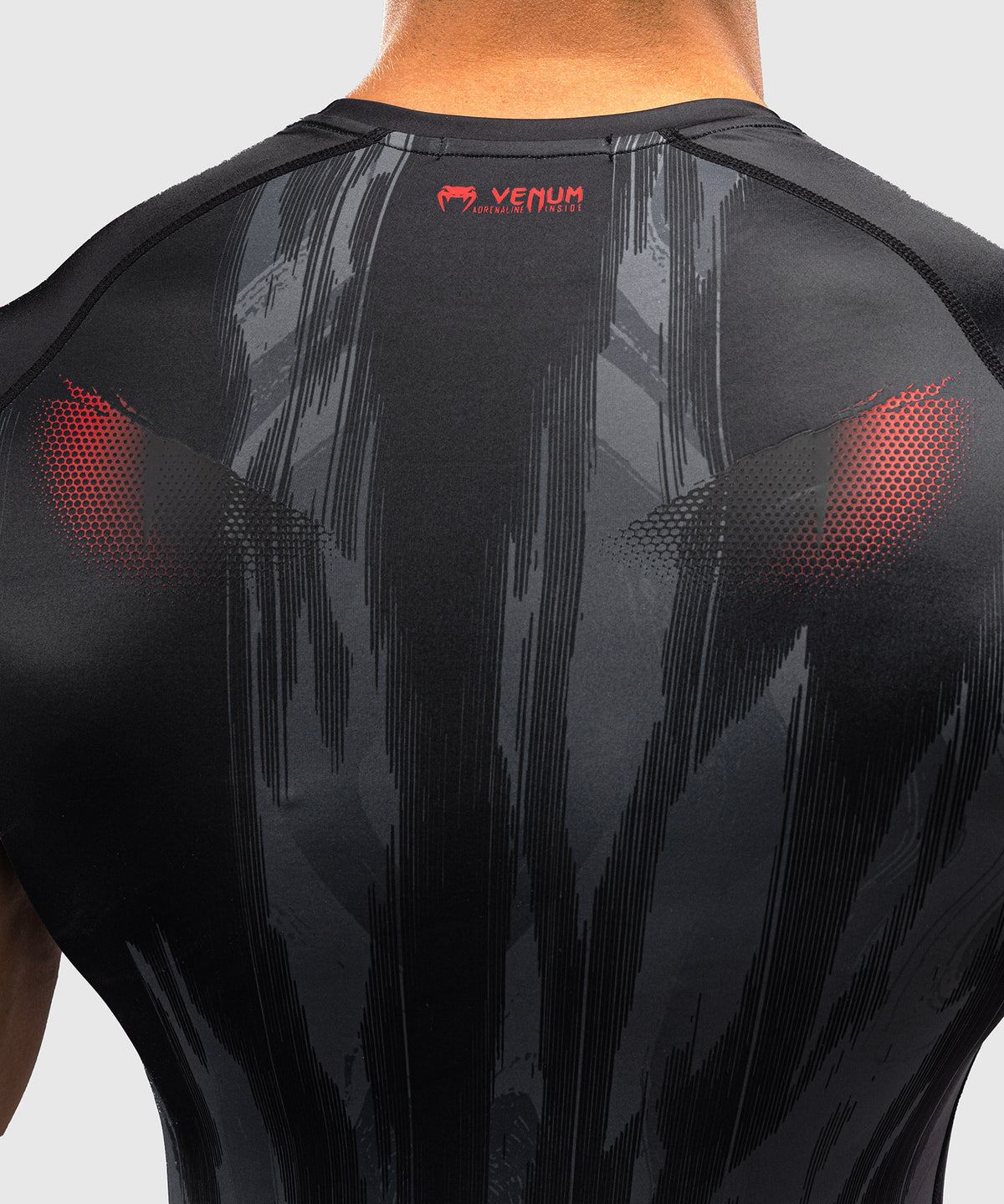 Venum Demon Short Sleeve Rash Guard - Black/Grey