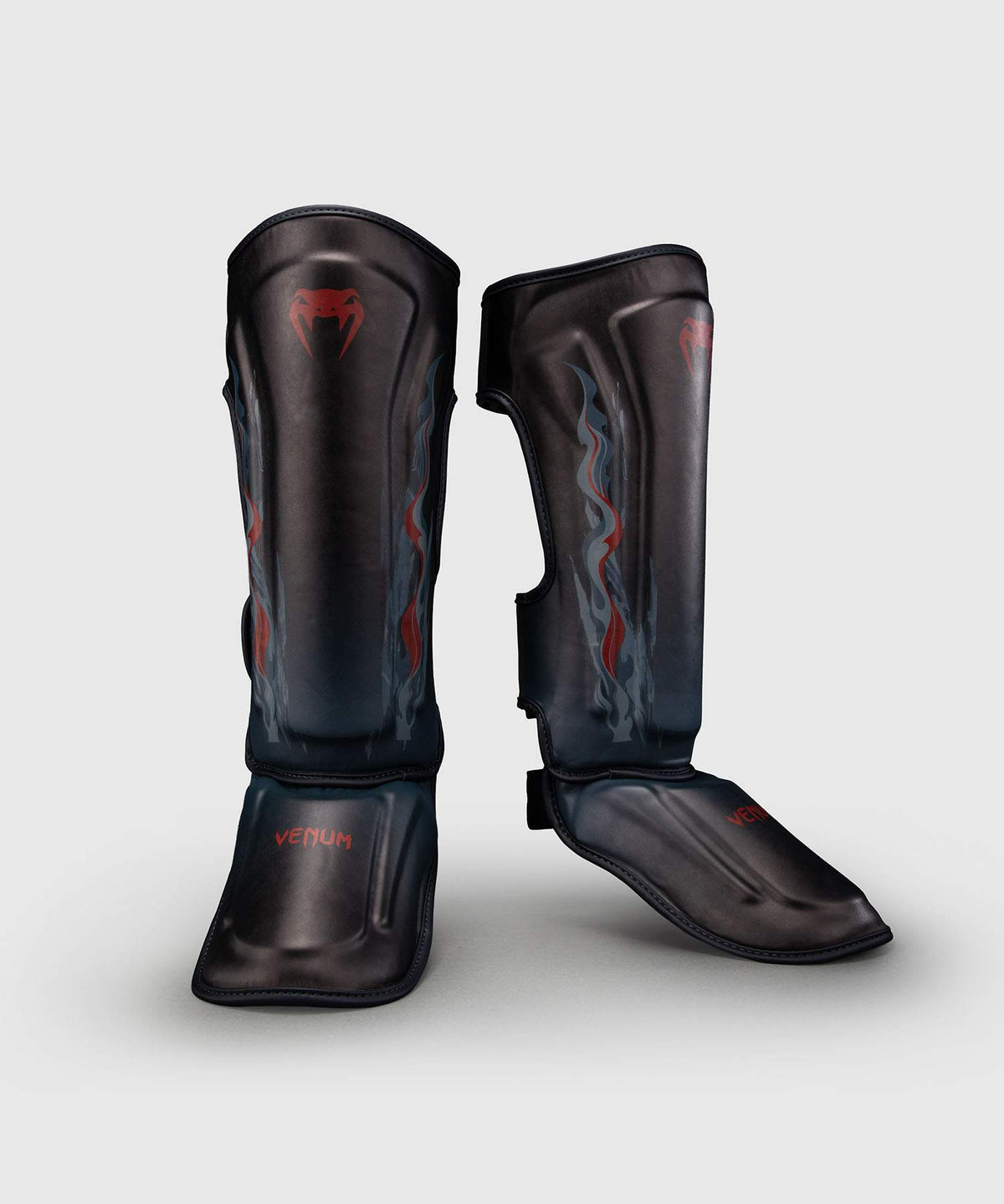 Venum Demon Shin Guards - Black/Grey