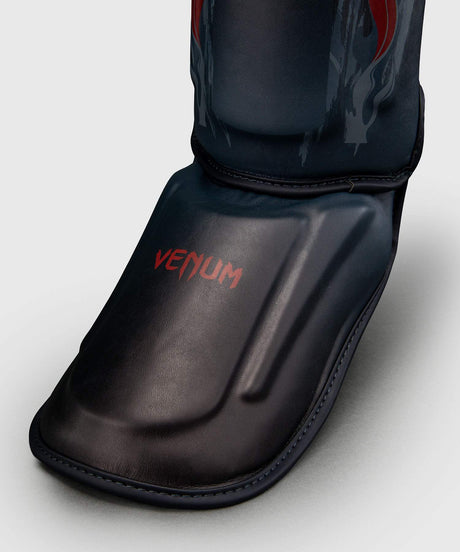 Venum Demon Shin Guards - Black/Grey