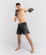 Venum Midnight Fury Fight Shorts - Black/Grey/Silver
